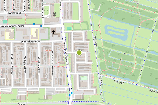 Ambulance-melding op Van Deventerstraat, Haarlem op 28 juni, kaart-overzicht