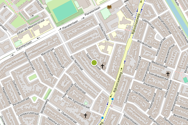 Ambulance-melding op Spaarnrijkstraat, Haarlem op 28 juni, kaart-overzicht