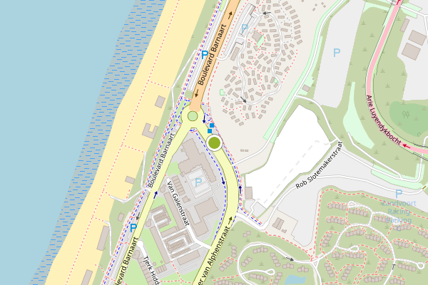 Ambulance-melding op Burgemeester van Alphenstraat, Zandvoort op 28 juni, kaart-overzicht