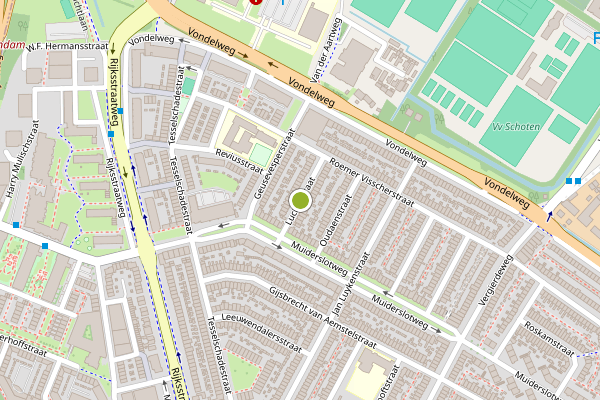 Ambulance-melding op Luciferstraat, Haarlem op 29 juni, kaart-overzicht