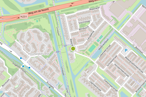 Ambulance-melding op Waterwolf, Hoofddorp op 29 juni, kaart-overzicht