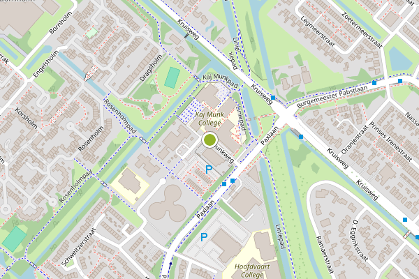 Ambulance-melding op Kaj Munkweg, Hoofddorp op 28 juni, kaart-overzicht