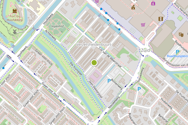 Ambulance-melding op Klaas van Reeuwijkstraat, Hoofddorp op 28 juni, kaart-overzicht