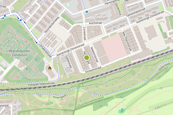Ambulance-melding op Hertzstraat, Zandvoort op 29 juni, kaart-overzicht