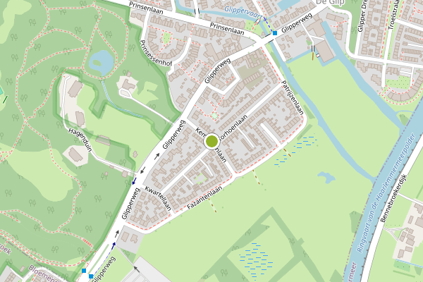 Ambulance-melding op Kemphaanlaan, Heemstede op 1 juli, kaart-overzicht