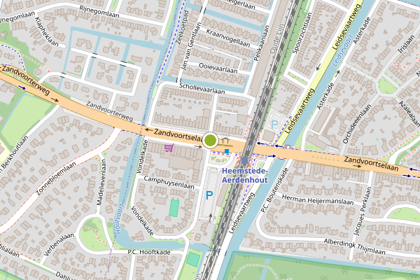 Ambulance-melding op Zandvoortselaan, Heemstede op 2 juli, kaart-overzicht