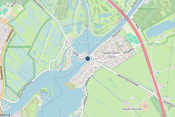 Politie-melding op Spaarndam op 2 juli, kaart-overzicht