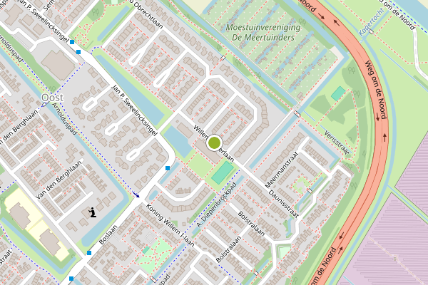 Ambulance-melding op Willem Pijperlaan, Hoofddorp op 2 juli, kaart-overzicht