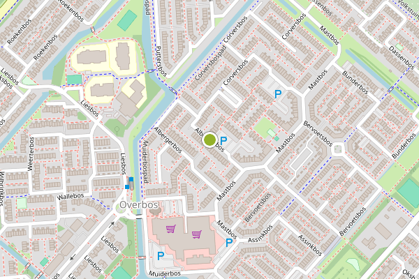 Ambulance-melding op Albergerbos, Hoofddorp op 2 juli, kaart-overzicht