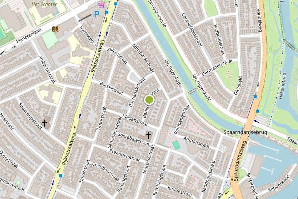 Ambulance-melding op Benkoelenstraat, Haarlem op 2 juli, kaart-overzicht
