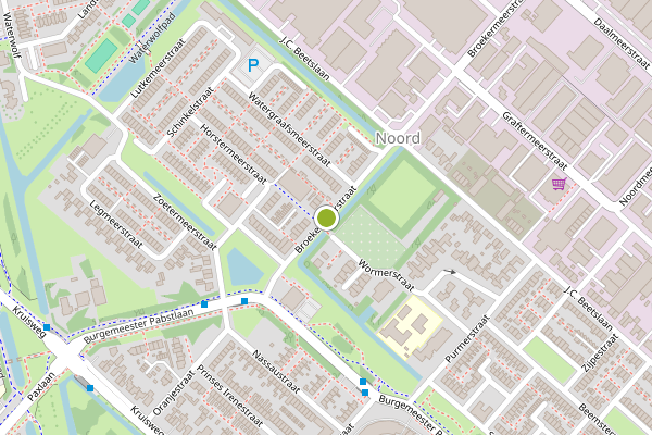 Ambulance-melding op Broekermeerstraat, Hoofddorp op 3 juli, kaart-overzicht