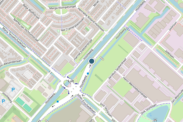 Politie-melding op Hoofdweg, Hoofddorp op 3 juli, kaart-overzicht