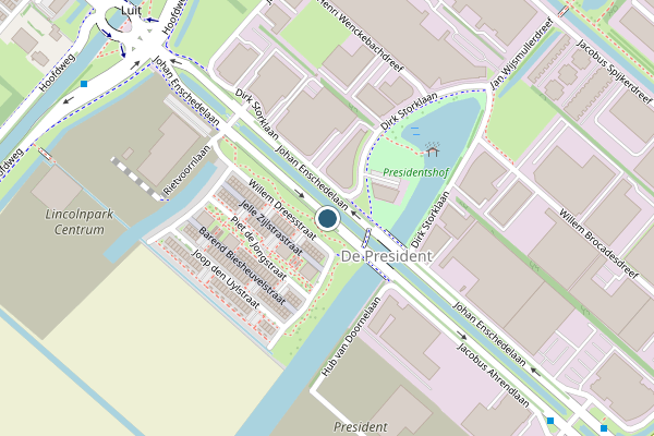 Politie-melding op Johan Enschedelaan, Hoofddorp op 3 juli, kaart-overzicht