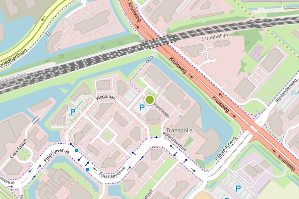 Ambulance-melding op Antareslaan, Hoofddorp op 4 juli, kaart-overzicht