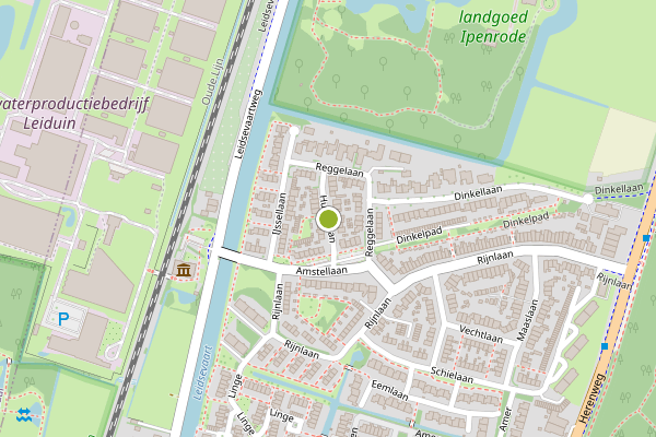 Ambulance-melding op Hunzelaan, Heemstede op 5 juli, kaart-overzicht