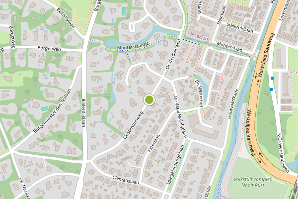 Ambulance-melding op Oosterduinweg, Aerdenhout op 5 juli, kaart-overzicht