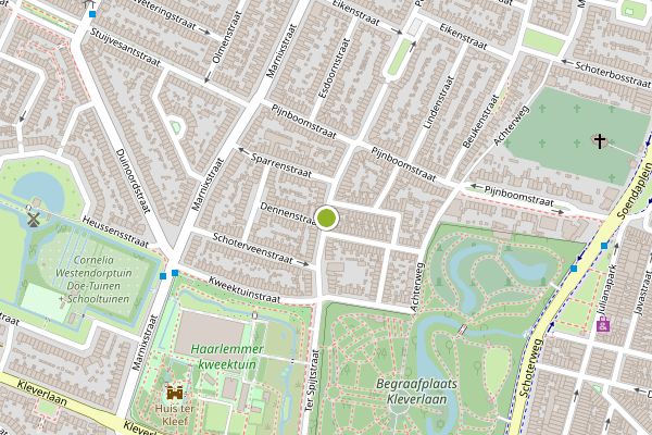 Ambulance-melding op Hogerwoerdstraat, Haarlem op 5 juli, kaart-overzicht