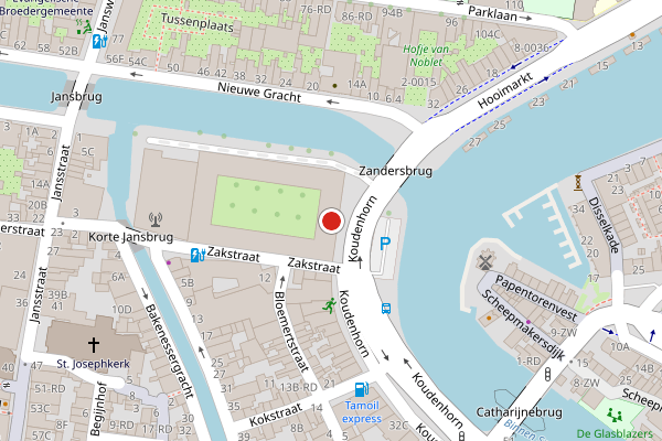 Brandweer-melding op Koudenhorn, Haarlem op 5 juli, kaart-overzicht