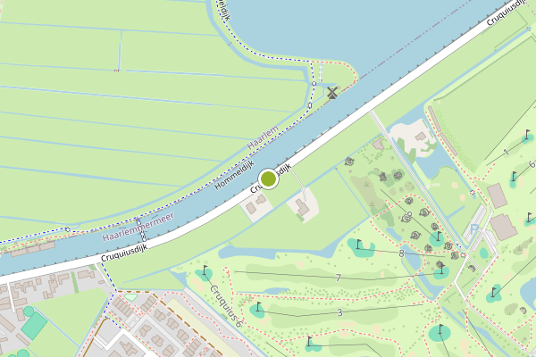 Ambulance + Politie samen ter plaatse op Cruquiusdijk, Cruquius op 6 juli, kaart-overzicht nieuws-bericht