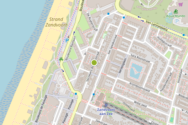 Ambulance-melding op Secretaris Bosmanstraat, Zandvoort op 6 juli, kaart-overzicht