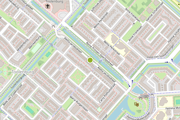 Ambulance-melding op Aletta Jacobsdreef, Hoofddorp op 6 juli, kaart-overzicht