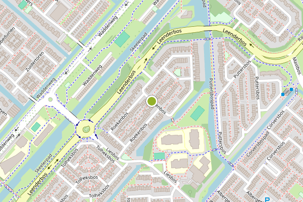 Ambulance-melding op Roekenbos, Hoofddorp op 6 juli, kaart-overzicht