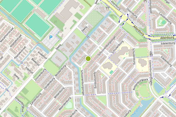 Ambulance-melding op Schoonenburgsingel, Hoofddorp op 5 juli, kaart-overzicht