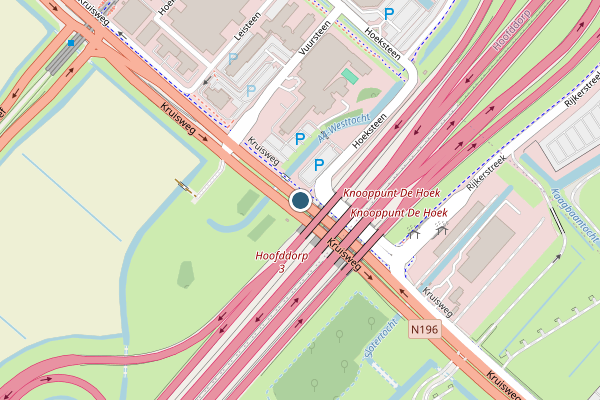 Politie-melding op Kruisweg, Hoofddorp op 6 juli, kaart-overzicht