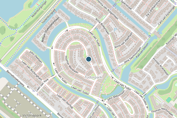 Politie-melding op Thomas Morelaan, Hoofddorp op 7 juli, kaart-overzicht