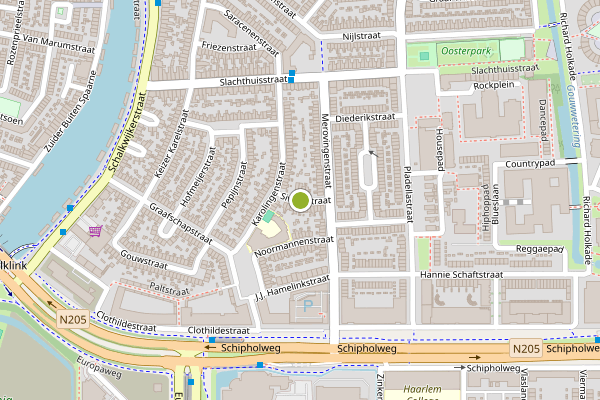 Ambulance-melding op Siwartstraat, Haarlem op 7 juli, kaart-overzicht