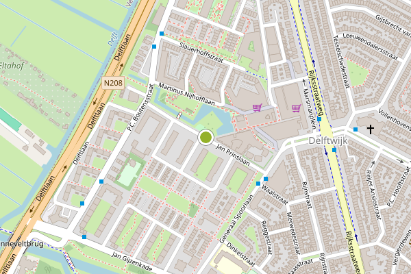 Ambulance-melding op Jan Prinslaan, Haarlem op 7 juli, kaart-overzicht