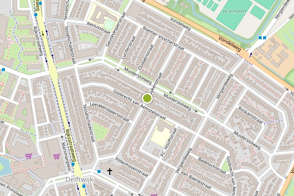 Ambulance-melding op Jan Luykenstraat, Haarlem op 9 juli, kaart-overzicht