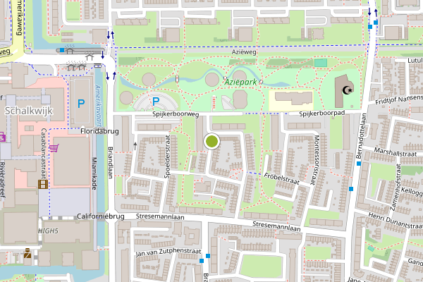 Ambulance-melding op Pa van der Steurstraat, Haarlem op 9 juli, kaart-overzicht