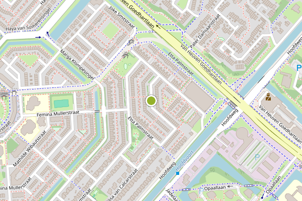 Ambulance-melding op Etta Palmstraat, Hoofddorp op 10 juli, kaart-overzicht