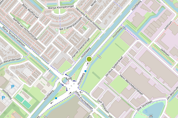 Ambulance-melding op Hoofdweg, Hoofddorp op 10 juli, kaart-overzicht