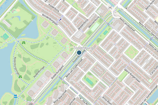 Politie-melding op Toolenburgpad, Hoofddorp op 10 juli, kaart-overzicht