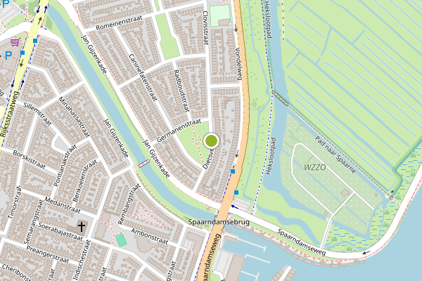 Ambulance-melding op Dietsveld, Haarlem op 11 juli, kaart-overzicht