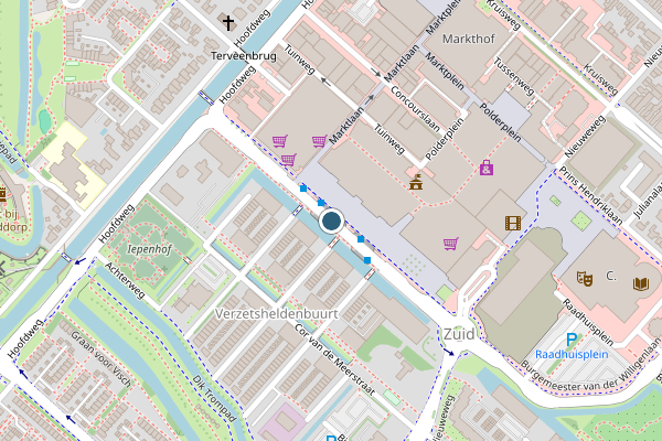 Politie-melding op Burgemeester van Stamplein, Hoofddorp op 11 juli, kaart-overzicht