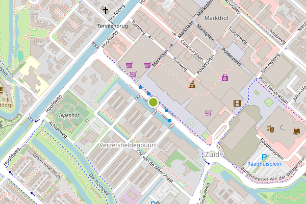 Ambulance-melding op Burgemeester van Stamplein, Hoofddorp op 11 juli, kaart-overzicht