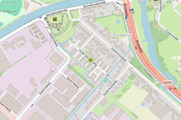 Ambulance-melding op Oude Spaarneweg, Cruquius op 11 juli, kaart-overzicht
