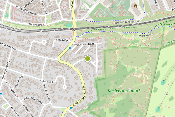 Ambulance-melding op Max Euwestraat, Zandvoort op 11 juli, kaart-overzicht