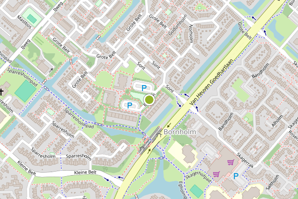 Ambulance-melding op Egholm, Hoofddorp op 12 juli, kaart-overzicht