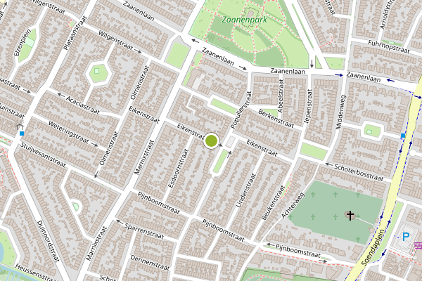 Ambulance-melding op Eikenstraat, Haarlem op 12 juli, kaart-overzicht