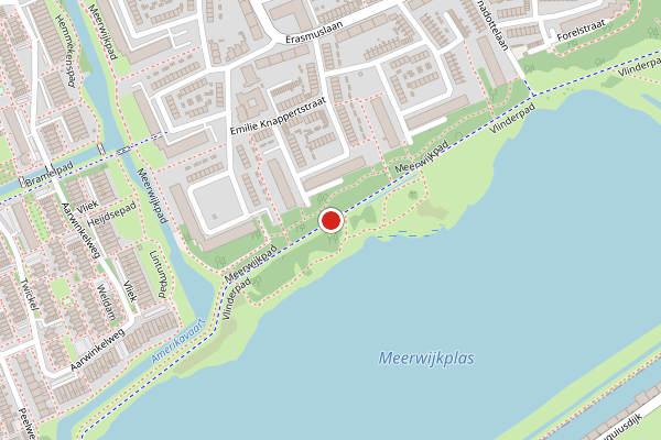 Brandweer-melding op Vlinderpad, Haarlem op 13 juli, kaart-overzicht