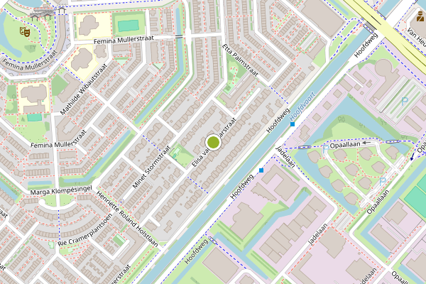 Ambulance-melding op Elisa van Calcarstraat, Hoofddorp op 13 juli, kaart-overzicht