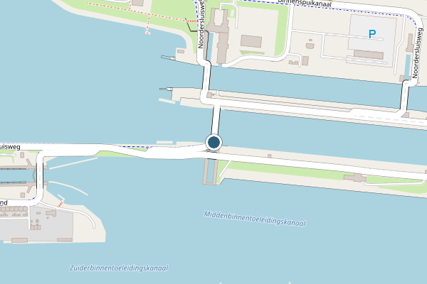 Politie-melding op Middensluisweg, IJmuiden op 14 juli, kaart-overzicht