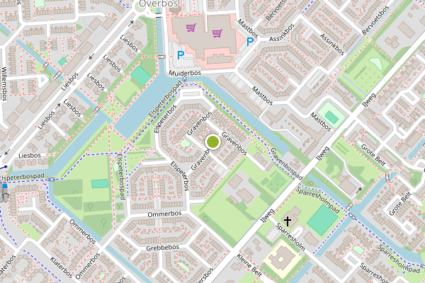 Ambulance-melding op Gravenbos, Hoofddorp op 15 juli, kaart-overzicht