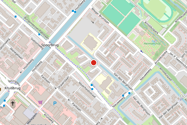 Brandweer-melding op Dokter Bolkesteinstraat, Hoofddorp op 14 juli, kaart-overzicht