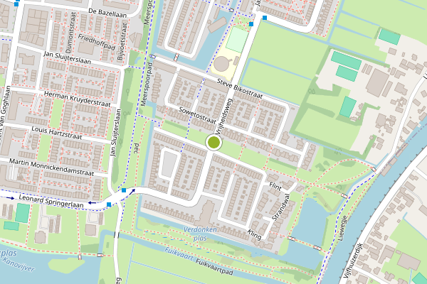Ambulance-melding op Vrijheidsweg, Haarlem op 16 juli, kaart-overzicht