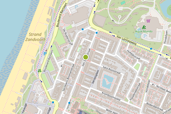 Ambulance-melding op van Speijkstraat, Zandvoort op 16 juli, kaart-overzicht
